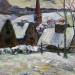 Breton Village in the Snow
